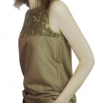 Handless top beige batika
