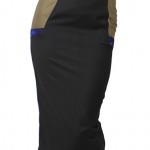 blacl beige skirt