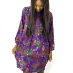 flowered baloon dress