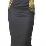 grey beige skirt