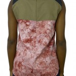 red batik beige gray topb