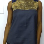 beige grey top