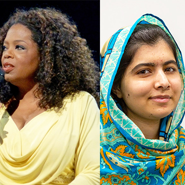 Oprah and Malala inspires us with their will to succeed and be heard!