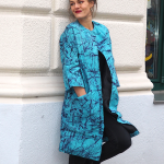 Joadre hubcouture crushed cultures collection blue coat organic cotton 3