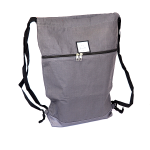 Grey pullöstring bag hubcouture 1