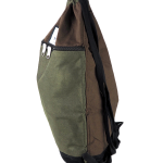 Olive green brown joadre pullstring hubcouture b