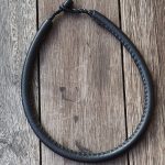 Joadre Black leather necklace
