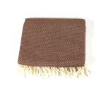 Fouta handgewebte tuch braun 2