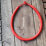 Joadre Red leather necklace