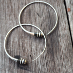 Tuareg joadre silver earrings 8a
