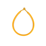 Yellow leather necklace jewelry