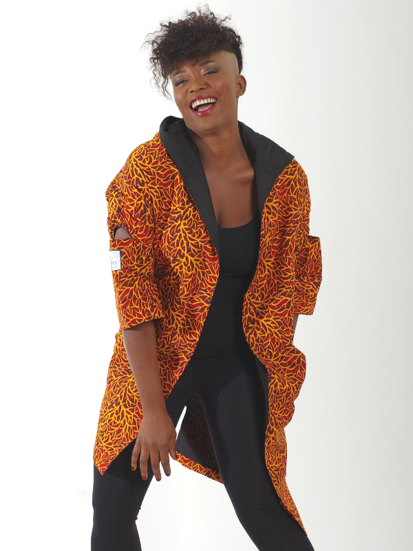 Black-white African inspired jacket