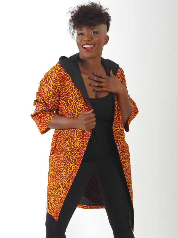 Black-white African inspired jacket