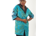 Turquoise African inspired jacket