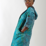 Turquoise African inspired jacket