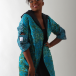 Turquoise African inspired jacket