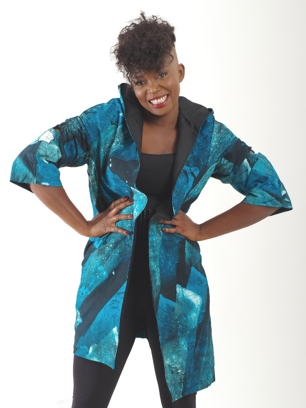 Black-white African inspired jacket